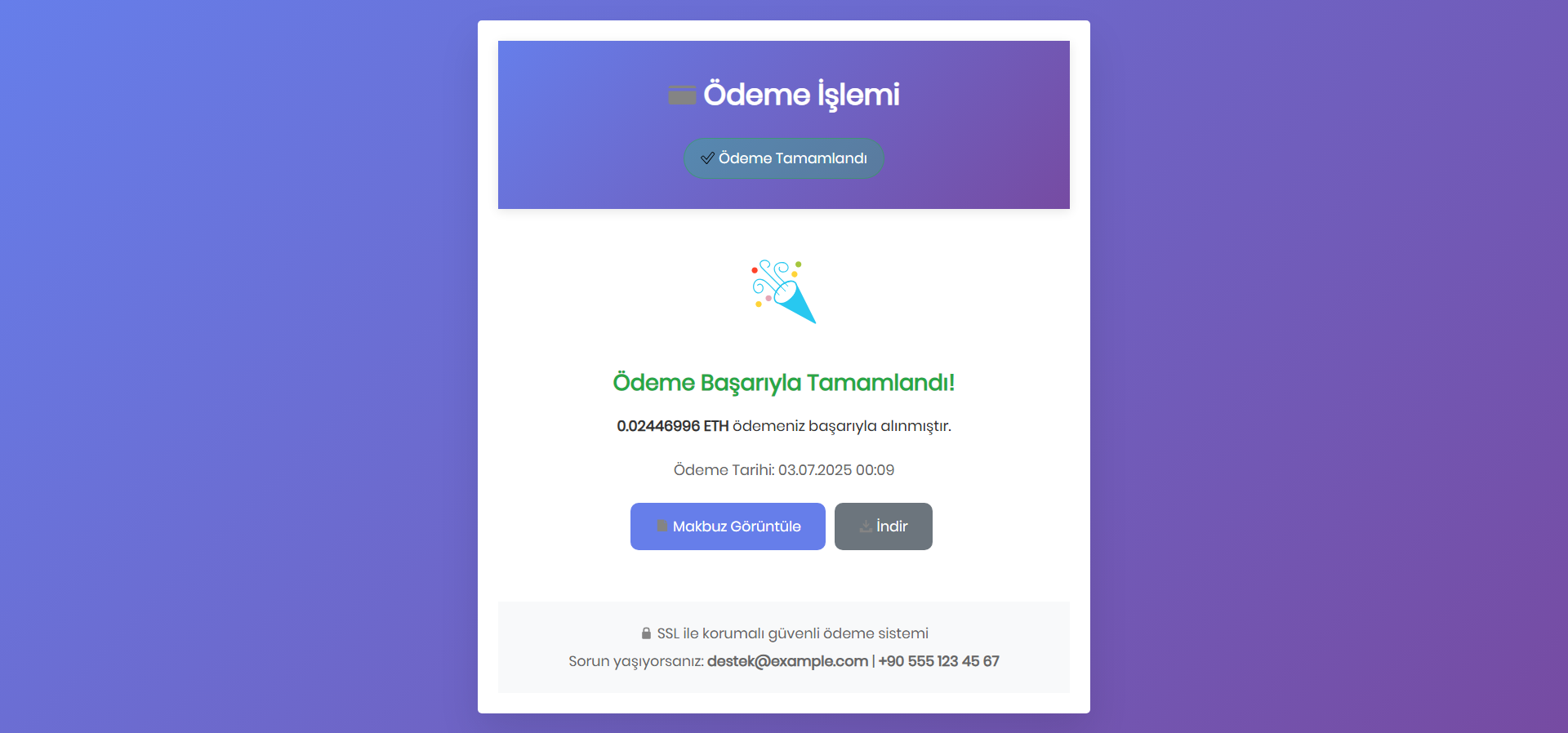 Kripto Ödeme Alma Sistemi