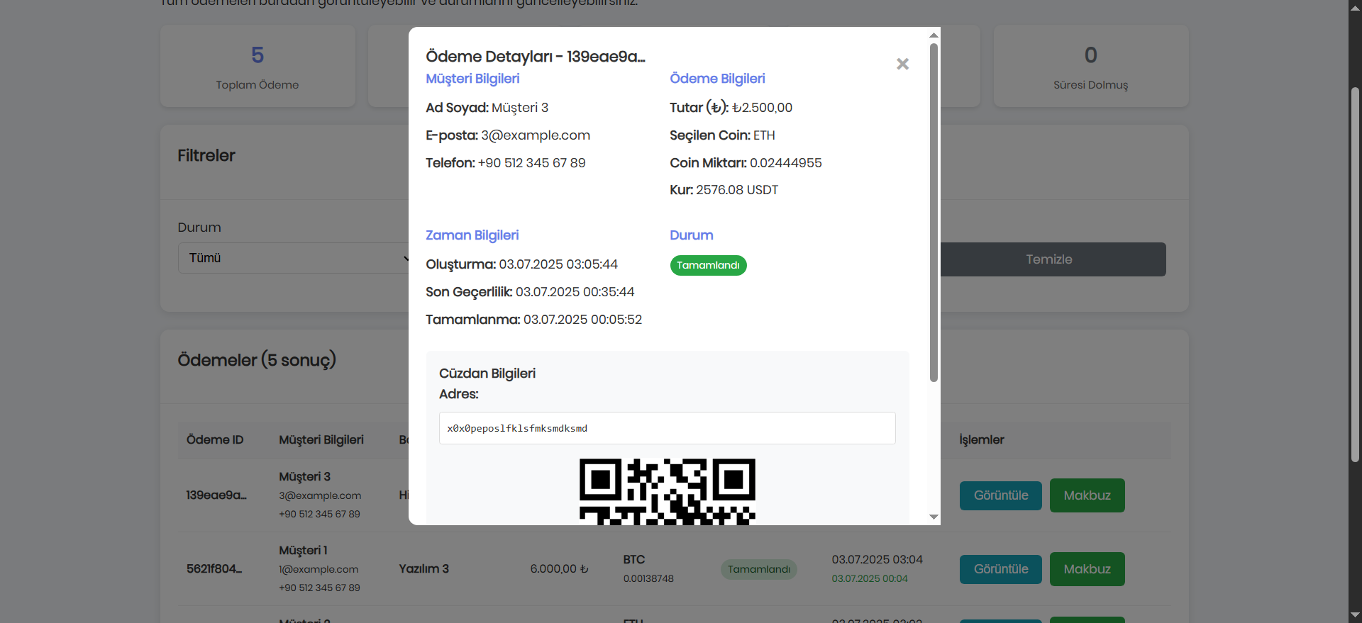 Kripto Ödeme Alma Sistemi