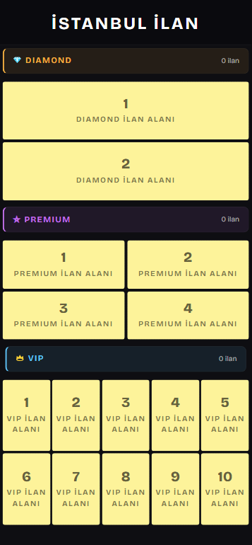 Mega Vitrin PHP İlan Vitrini