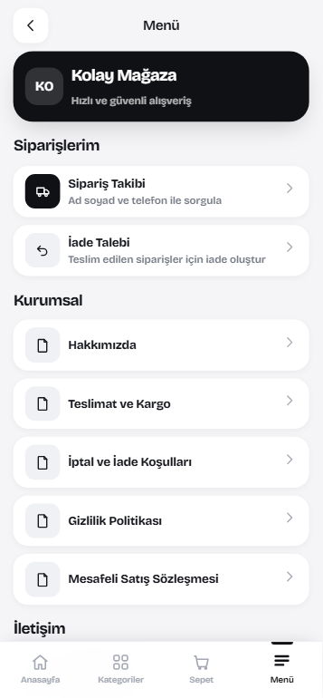 PHP Kolay Mağaza Scripti