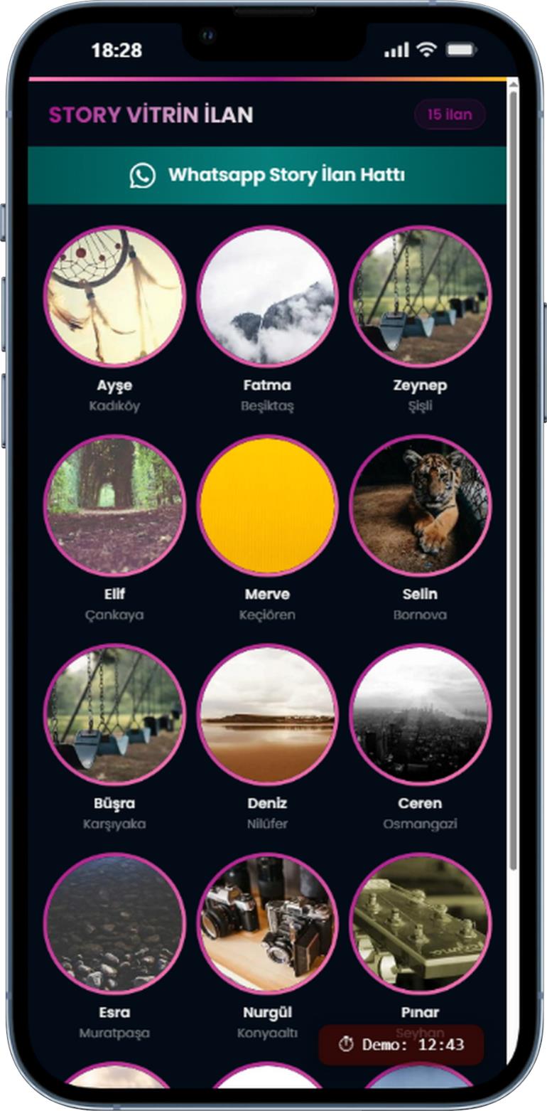 Story Vitrin İlan + Üye Paneli + Amp Eklentisi